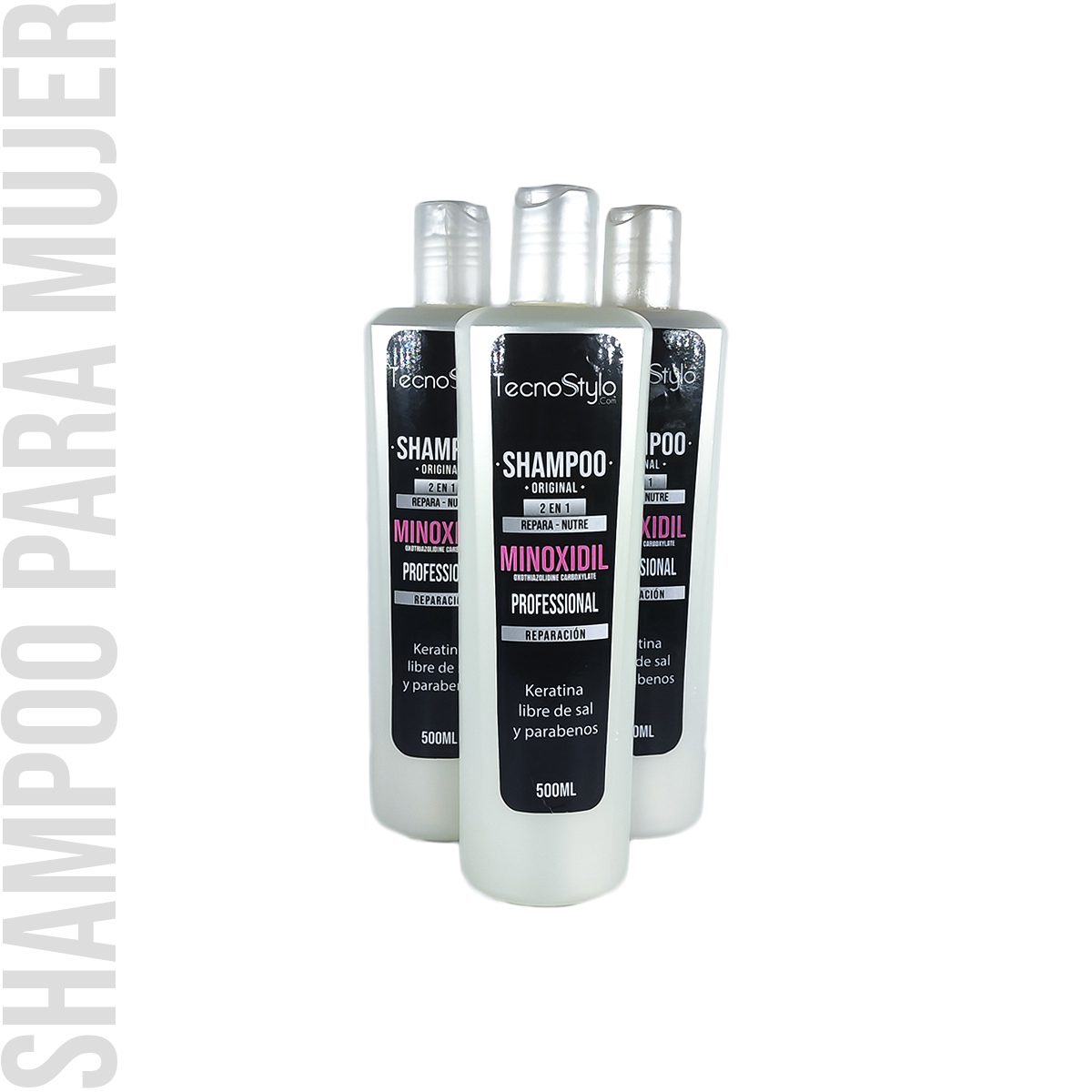 Shampoo con Minoxidil para Mujer X 500Ml